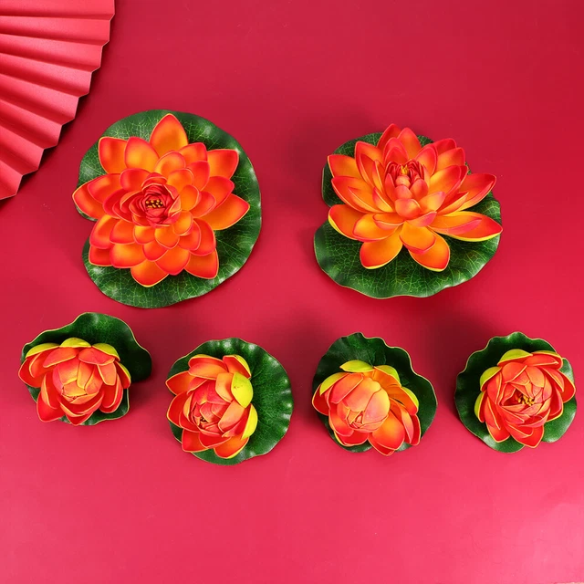 Nénuphars Artificiels Avec Grenouilles - Lot De 24 Pièces - Décoration Flottante Pour étang, Bassin Ou Aquarium - Style Naturel Et Résistant