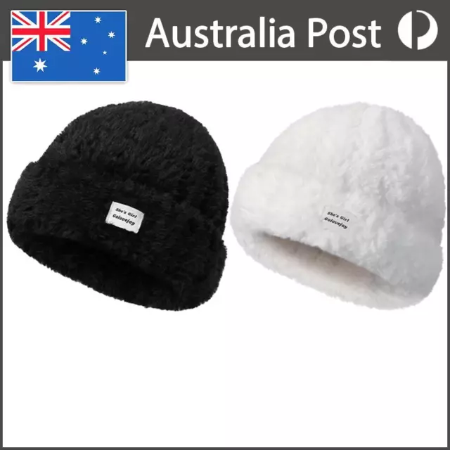 Women Furry Cap Plush Hat Fluffy Warm Hat Fashion for Outdoor Cycling Activities