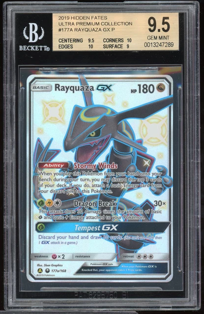 Rayquaza GX - 177a/168 Shiny Full Art Ultra Rare Promo - Hidden Fates