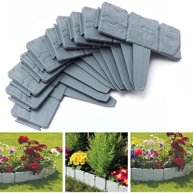 Bonviee Metall-Gartenkante – Praktische Wellblech-Einfassung Für Beete & Rasen, Silber, 15,2 X 6,8 M – Perfekt Für DIY-Gartenprojekte