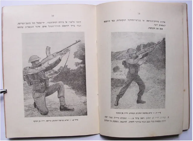 1948 Manual BREN MACHINE GUN LEE- ENFIELD RIFLE WW2 ANTI AIRCRAFT ISRAEL