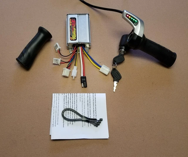 Fast Scooters 48V Controller And Throttle Kit For Currie EZip 1000, Stealth 1000 – SD-10007-1