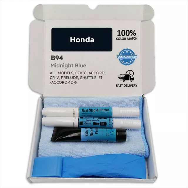 B94 Midnight Blue Touch Up Paint for Honda CIVIC ACCORD CR V PRELUDE SHUTTLE EI