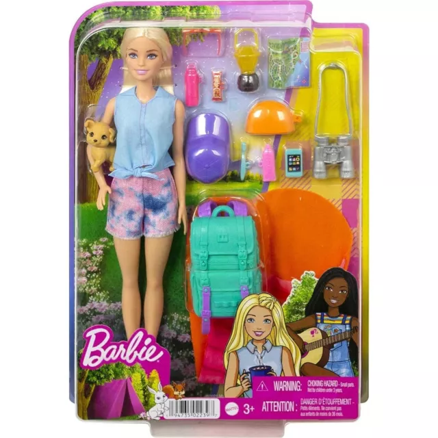 Barbie Doll Figure It Takes Two Malibu Camping Doll Pet Puppy Age 3+ New Hdf73