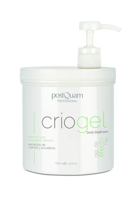 PostQuam Anti Cellulite Gel Criogel mit Kühleffekt, Straffendes Kühlgel, 1000ml