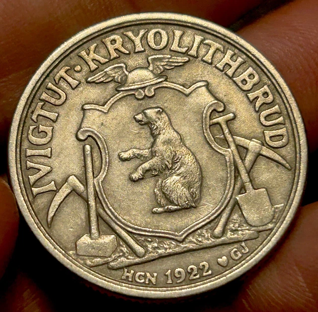 Greenland, 1922 10 Kroner, Mintage 10700, Rare