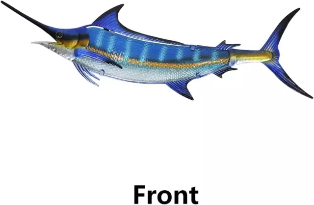 Metal Blue Marlin Wall Decor Indoor Metal Fish Wall Art Large Fish Wall Hanging 3