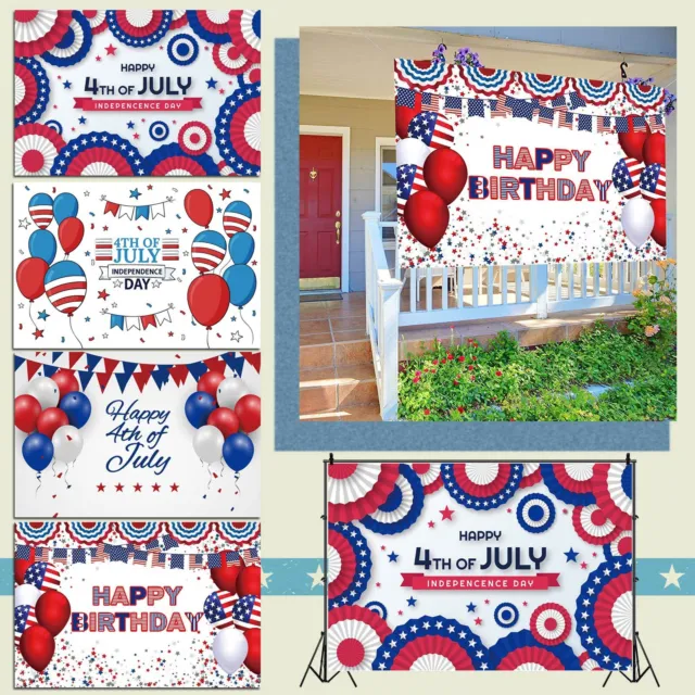Patriotic Party Decoration Background Cloth Sign Independence Day Independence
