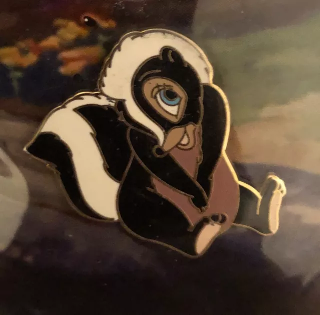 Retired Flower The Shy Skunk Of Bambi Disney Booster Pin