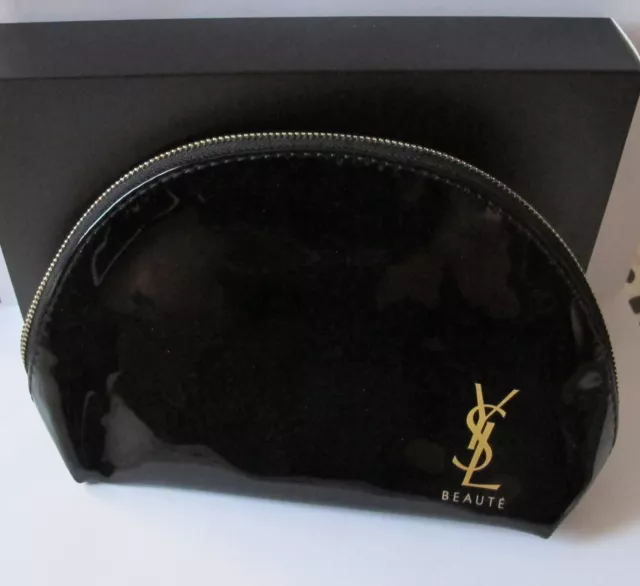 YVES ST LAURENT Beaute Trousse Vernie Noire EUR 18 00 PicClick FR
