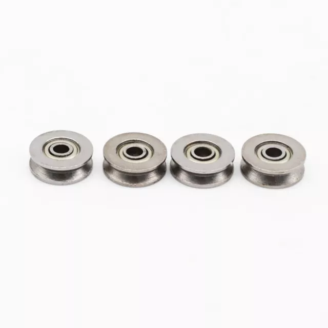 10PCS 3*12*4mm V623ZZ Skateboard Bearing Miniature Bearing V-groove bearings