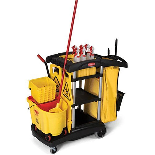RUBBERMAID High Capacity Cleaning Cart - 49-3/4x22x44"