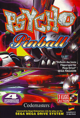 PSYCHO PINBALL-Sega Mega Drive-In Scatola & COMPLETA! 
