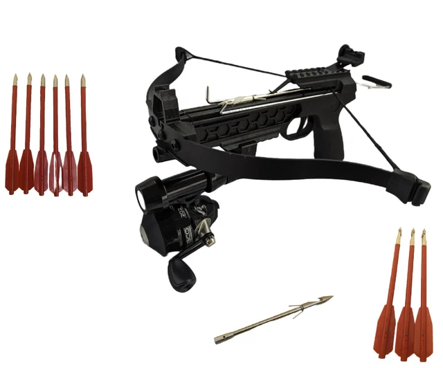 SAS Manticore 150lbs Crossbow With Scope, Arrows, Stringer & Rope Cocking Device – 210 FPS