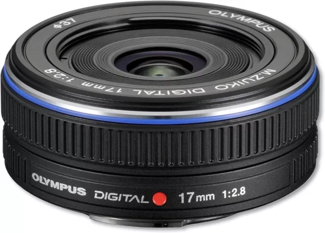 [ près De Mint ] Olympus M.Zuiko Digital 17mm F2.8 Pancake Objectif Noir (N437)