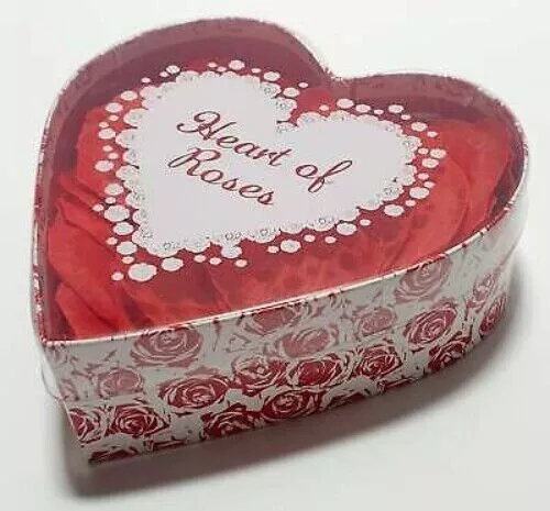 Valentine's Heart of Roses Silk Bath or Bed Rose Petals x100approx