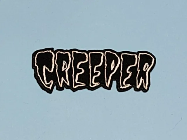 Rock Music Sew / Iron On Embroidered Patch:- Creeper