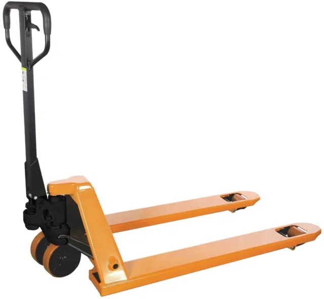 Heavy Duty 5500 lbs Cap 48"L x 27"W Pallet Jack Truck Manual with Wheels Hand