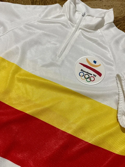 Maillot De Cyclisme Vintage "G.S. Mazzese" - Taille M - Orange - Acrylique - NOS (Neuf Sans Emballage)