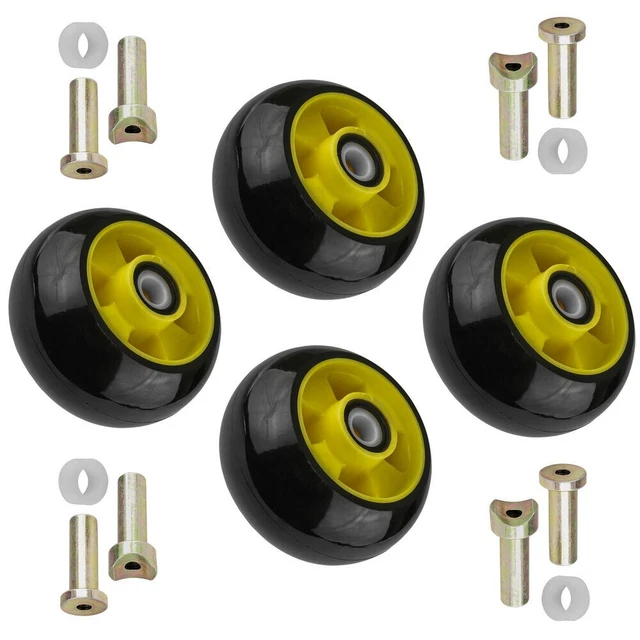 4 DECK WHEEL Kit fits John Deere X734 X738 X739 X750 X754 with 48" Deck