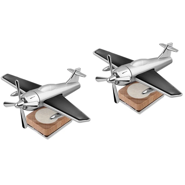 2 pz diffusore di profumi auto a forma di aereo decorazione auto energia solare girabile