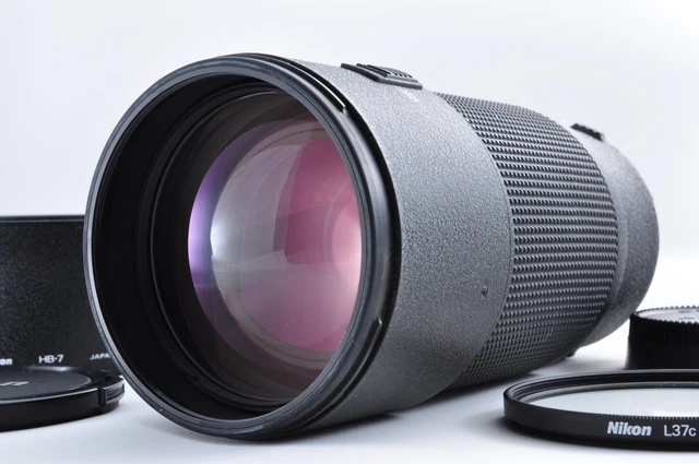 Nikon ED AF Nikkor 80-200mm F2.8D Zoom Lens With Hood Near Mint From Japan