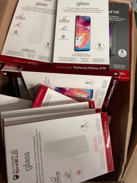 JOBLOT Mobile Phone Screen Protectors  | 80+ no items |  LG, iPhone, Samsung etc