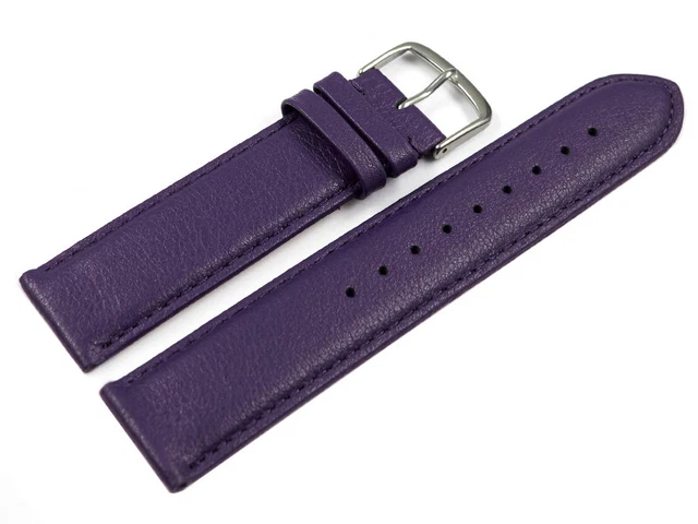 Bracelet De Montre En Cuir De Veau Rose - Watchband Berlin - Largeurs 12 à 28mm - Sans Rembourrage, Souple