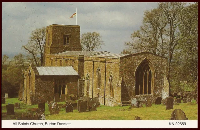 All Saints Church, Burton Dassett. Vintage Postcard [15132]