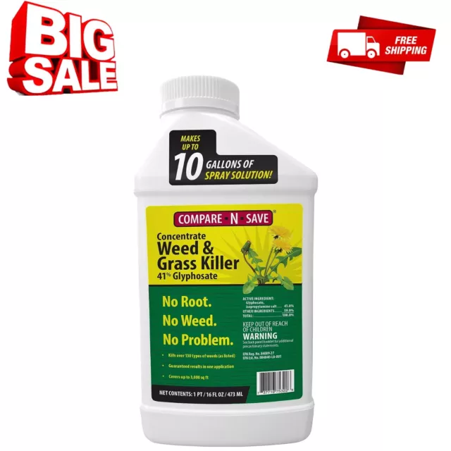 Compare-N-Save 75322 Herbicide Concentrate Mix Root Weed and Grass Killer 16 oz