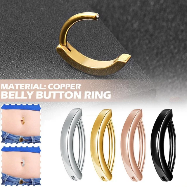 Belly Bars Navel Rings Crystal CZ Gems Belly Button Bar Body Piercing Jewellery~