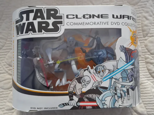 Star Wars Clone Wars Commemorative DVD Collection Figures Sith Attack  Pack Misb