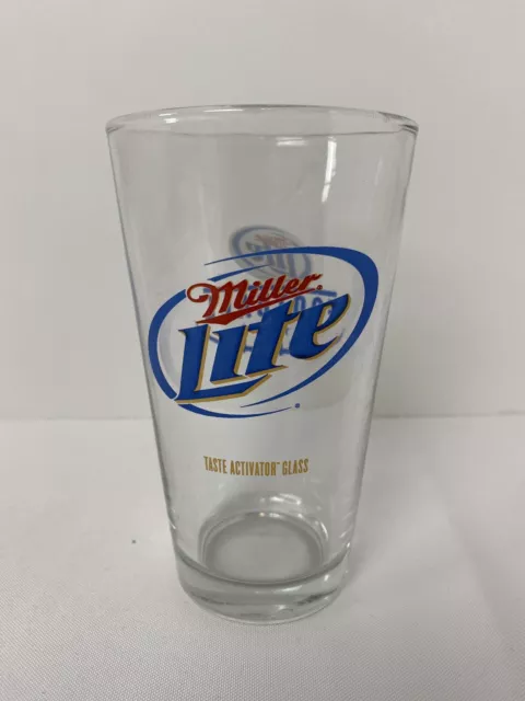 Miller Lite Beer Pint Glass NFL Football Taste Activator Glass
