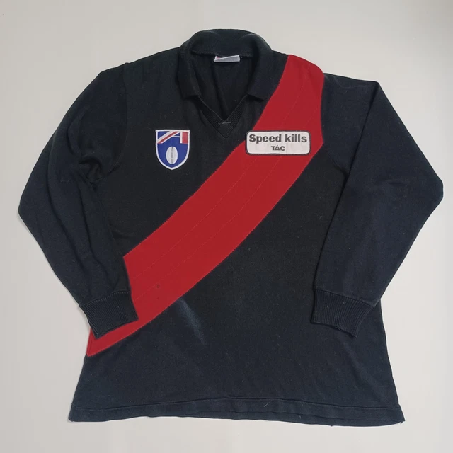 VINTAGE ESSENDON BOMBERS Guernsey Jumper Jersey. Long Sleeve 1990s. Sekem. XL. $110.00 - PicClick AU