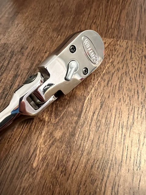 WILLIAMS USA TOOLS 3/8" DRIVE FLEX-HEAD RATCHET B-52EHFB Snap ON NEW! WILLIAMS USA TOOLS 3/8" DRIVE FLEX-HEAD RATCHET B-52EHFB Snap ON NEW!