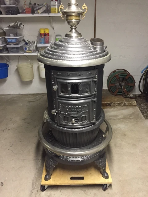 ANTIQUE ROUND OAK 18 Wood Stove - P.d. Beckwith $2,000.00 - PicClick