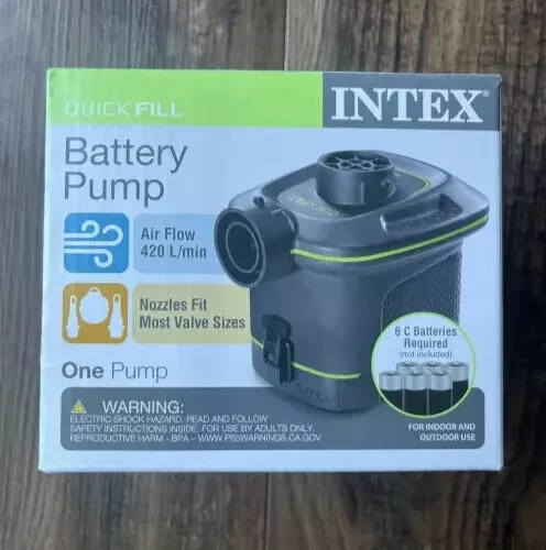 Air Pump lNTEX Quick-Fill Battery Operated Portable