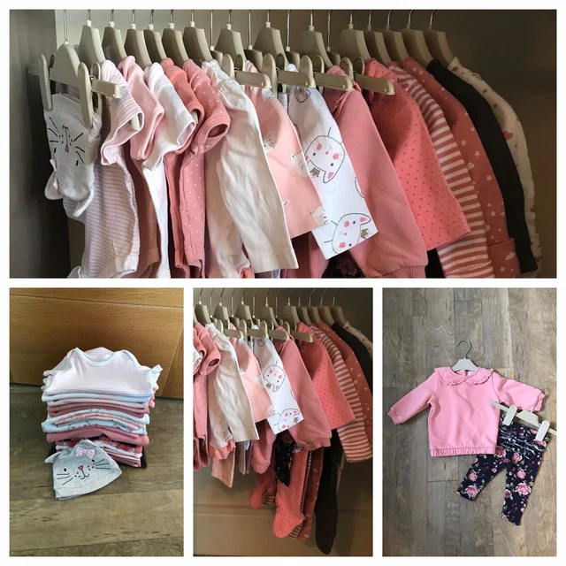 Baby Girls Clothes Bundle Age 0-3 Months Great Condition.