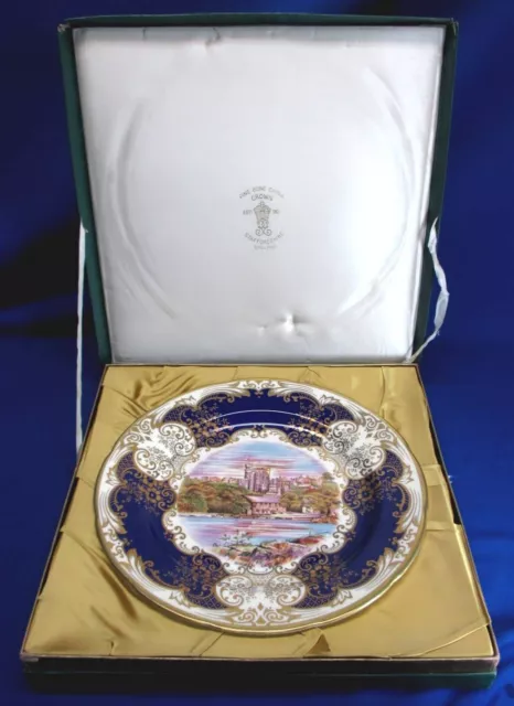 Crown Staffordshire Windsor Castle Plate 25Th Year Of Elizabeth Coronation #749