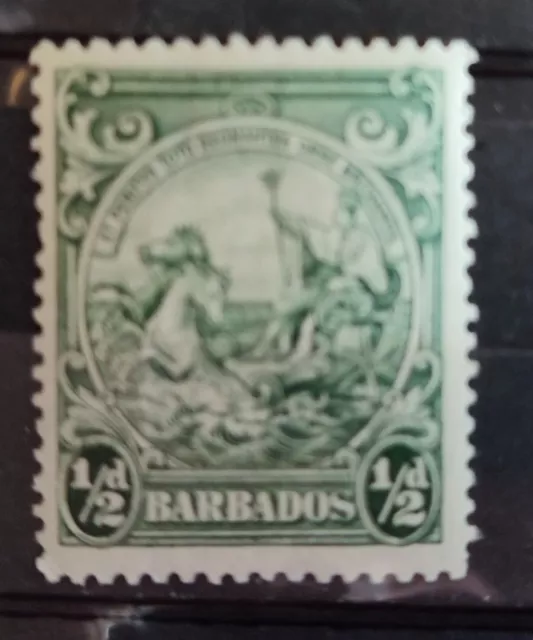 Barbados 1938 SG248 1/2 d – green MNH