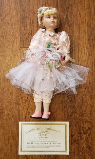 Springtime Porcelain Doll Heritage Signature Collection New In Box