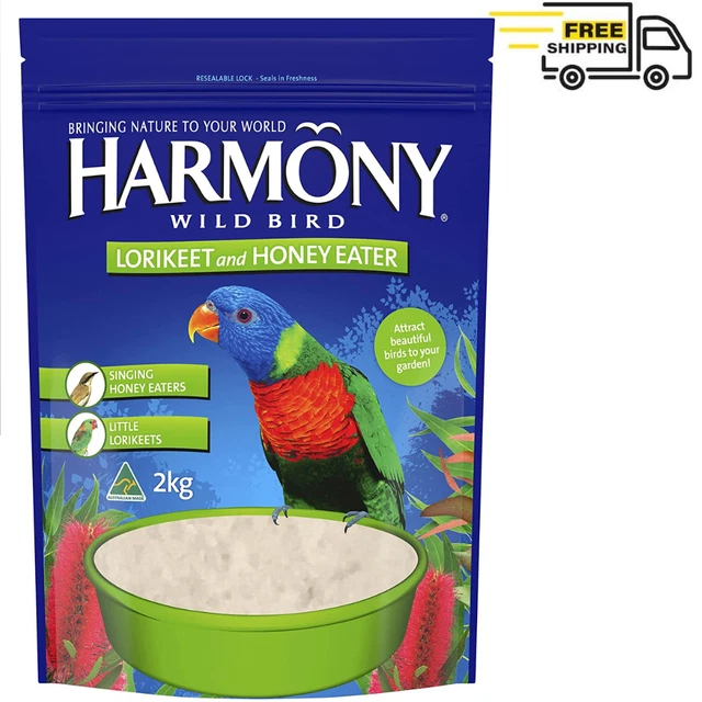 Harmony Wild Bird Lorikeet and Honey Eater 2Kg | BRAND NEW | FREE SHIPPING AU