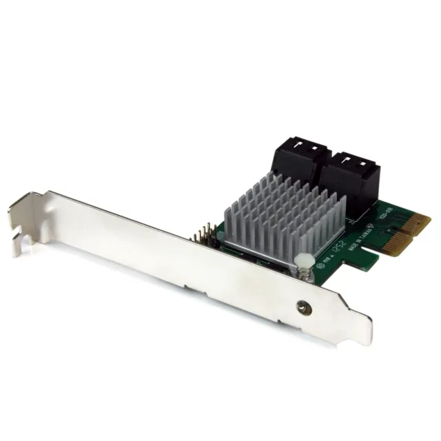 StarTech.com 4 Port PCI Express 2.0 SATA III 6Gbps RAID Controller Card with Hyp