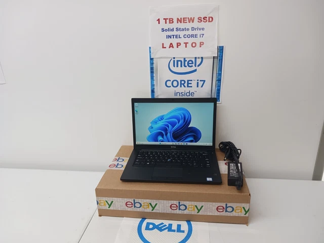 i7 7600U Dell latitude 7480 1TB NEW SSD 3YEAR Warranty SSD Windows 11Pro