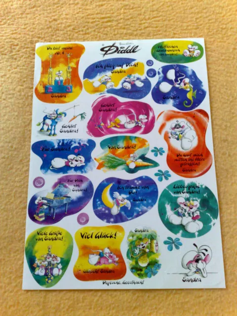 Sticker adesivo da collezione anime arco adesivo Diddl mouse con nome Sandra