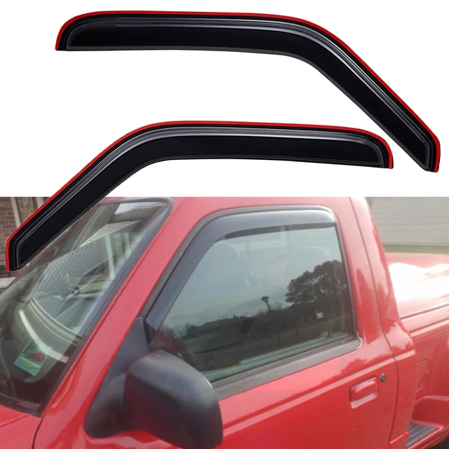 Vent Window Visor Rain Guard Sun Shade Trim In-Channel For Ford Ranger 1993-2011 Vent Window Visor Rain Guard Sun Shade Trim In-Channel For Ford Ranger 1993-2011