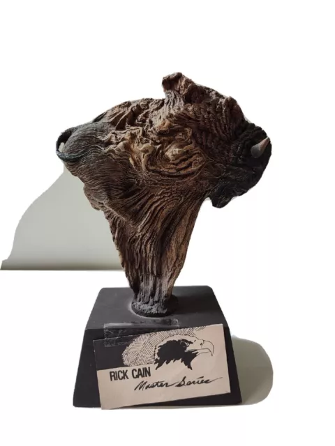 Rick Cain PRAIRIE THUNDER Buffalo  Sculpture Limited Edition 1489/2000