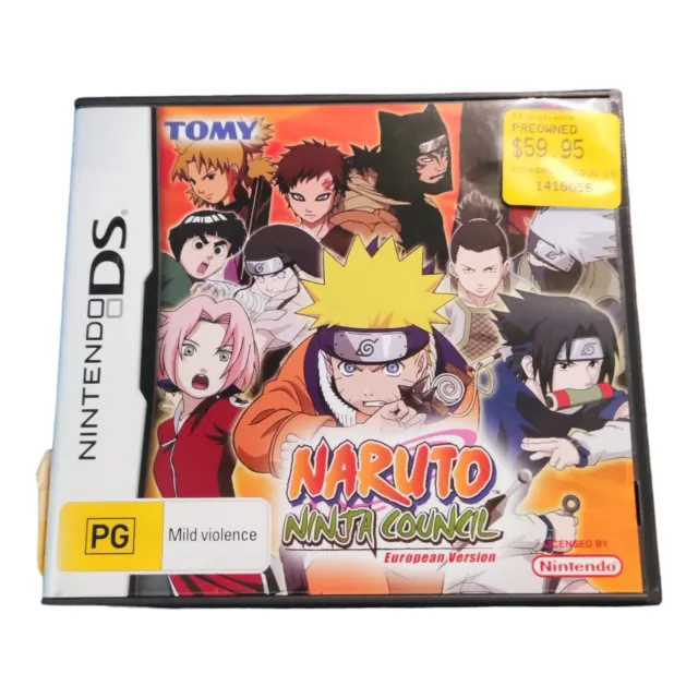 Naruto Ninja Council EU Version for DS - Case & Booklet Only, Collector's Item