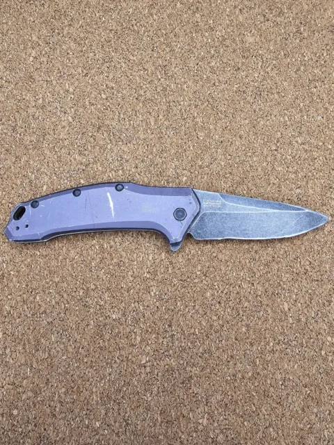 Kershaw Link 1776 / Pocket Knife / USA Made / 1776GRYBW - Gray / Flipper