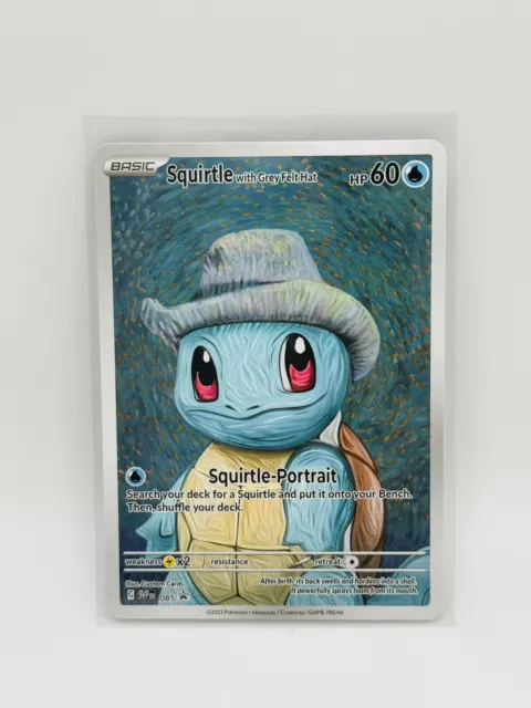 Pokémon Van Gogh Squirtle With Grey Hat Art Card